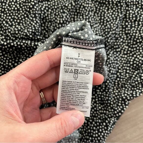 New GAP Black & White Mini Polka Dot Shift Dress - Picture 5 of 5